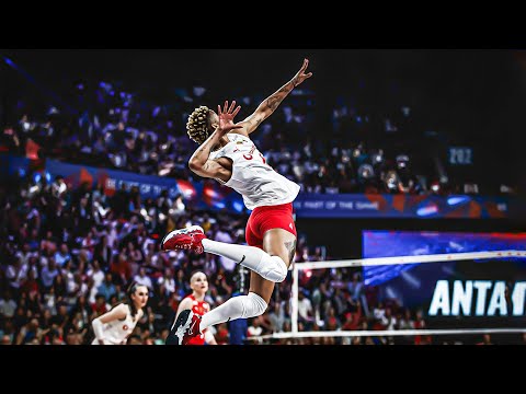 Crazy Volleyball Serves by Melissa Vargas in VNL 2023