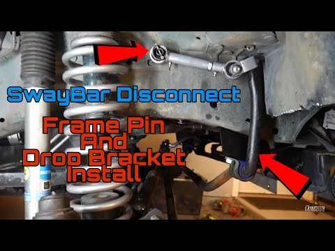 Sway Bar Drop Bracket and Quick Disconnect Pin Installation Rubicon Express Jeep Cherokee Xj