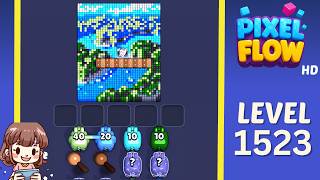 Pixel Flow Level 1523 Solution Walkthrough