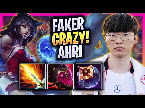 FAKER CRAZY GAME WITH AHRI! - T1 Faker Plays Ahri MID vs Nunu! | Season 2025