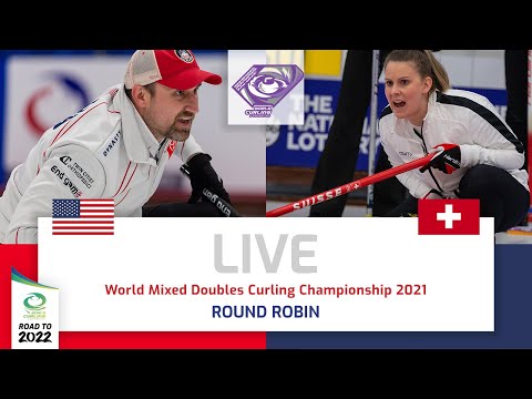 United States v Switzerland - Round robin - World Mixed Doubles Curling Championship 2021