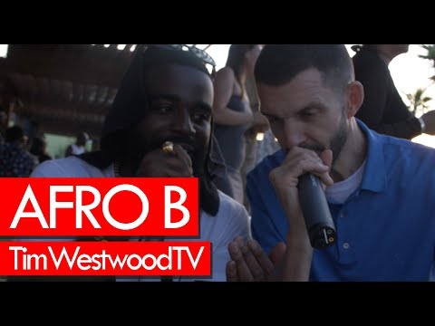 Afro B on Joanna, international success, early days in the game. Backstage at Fresh Island Festival