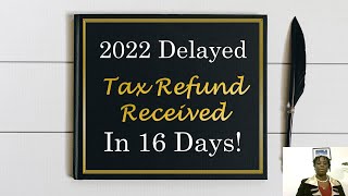 Tax refund pending update| Received your tax refund in 16 days!