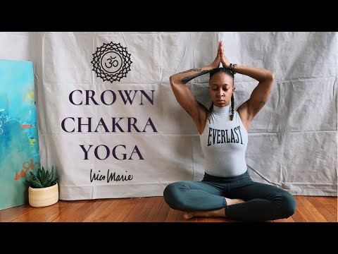 🟣  25 Minute Crown Chakra Yoga | Higher Self, Spiritual/Universal Connection 🟣