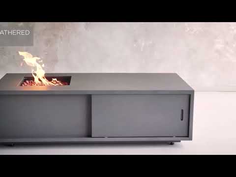 Lakeview Treme Rectangle Gas Fire Table Video