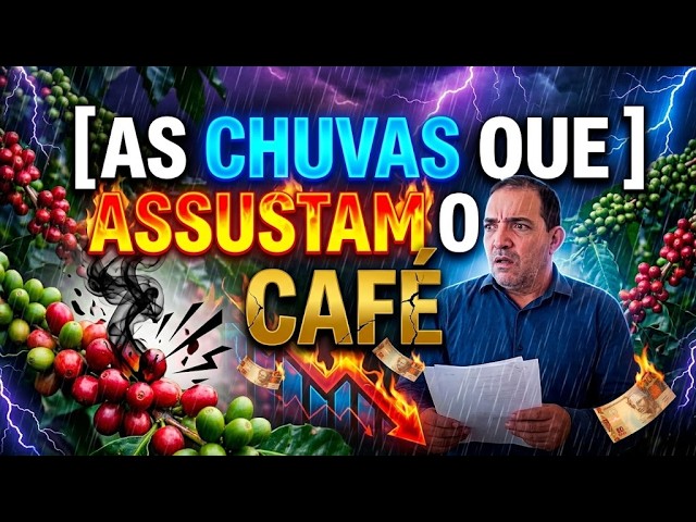 As chuvas que assustam o café.