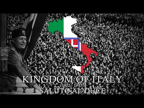 "Saluto al Duce" - Italian Fascist Propaganda Song (1936)