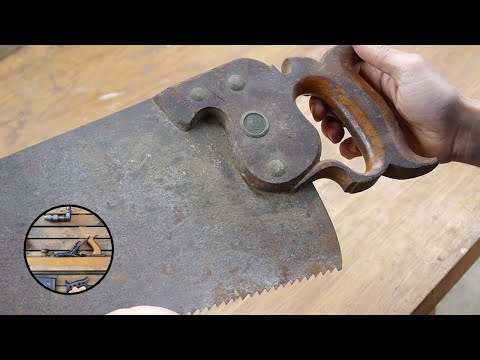 Rare 1880s Richardson Bros. hand saw | Restoration