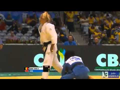 Judo 2013 World Championship Rio de Janeiro: van Snick (BEL) - Kim (PRK) [-48kg] Q-F