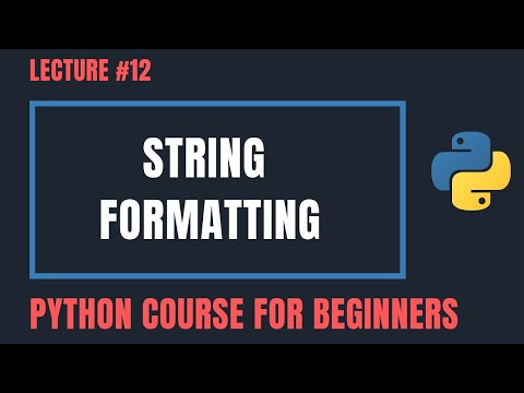 String Formatting In Python Python Tutorials For Beginners 12