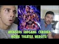 AVENGERS ENDGAME: CRASHES MOVIE THEATER WEBSITES!! UNABLE TO BUY TICKETS! AVENGERS ENDGAME: CRASHES MOVIE THEATER WEBSITES!! UNABLE TO BUY TICKETS!