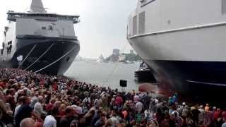 preview picture of video 'WHD 2014 (3/7) P&O Pride of Rotterdam docking'