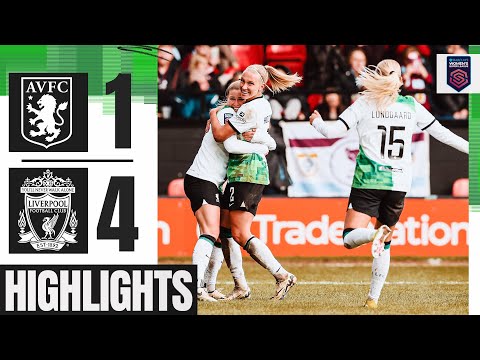 Four Goals as Reds Go Four Unbeaten! Aston Villa 1-4 Liverpool Women | Highlights