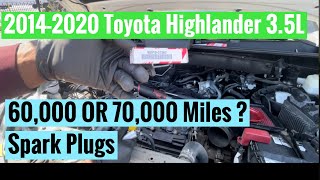 2016-2020 Toyota Highlander V6 2GR-FRS 3.5L  Spark Plug Replacement