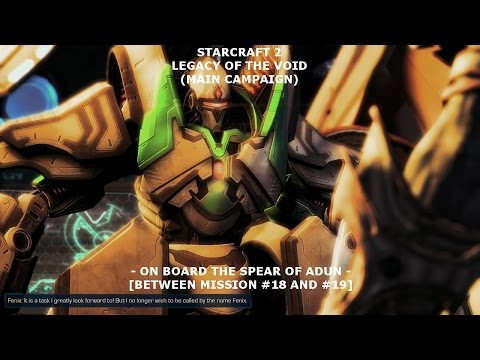 [36] STARCRAFT 2 (LOTV): Onboard The Spear of Adun (Between Mission #18 and #19)!