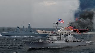 China Shock! (May 18, 2024) U.S. PH and French Warships Chase Chinese Ships Stalk in South China Sea