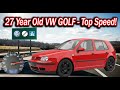 How Fast Can A 1998 VW Golf 1 4 Go Top Speed Test