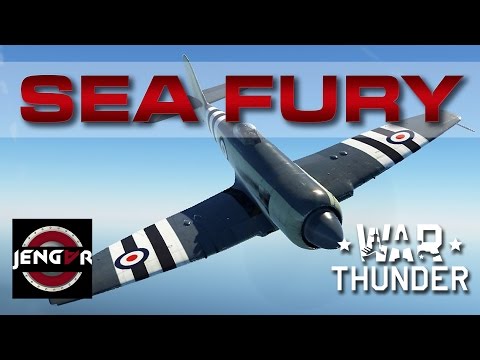 War Thunder Arcade: Sea Fury FB 11 [Squad Gameplay]