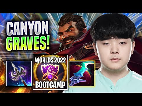 CANYON FIRST GAMES WITH GRAVES IN WORLDS BOOTCAMP! - DK Canyon Plays Graves JUNGLE vs Fiddlesticks!