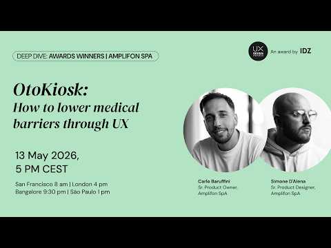 OtoKiosk: How to lower medical barriers through UX | Deep Dive: Award Winners | Amplifon SpA