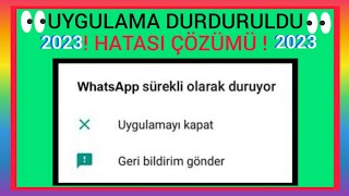Uygulama Durduruldu Hatası Uygulamalar Sürekli Olarak Duruyor