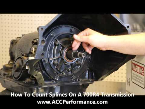 ACC Performance Products Plus - How To Count The Splines On A 700R4 Transmission