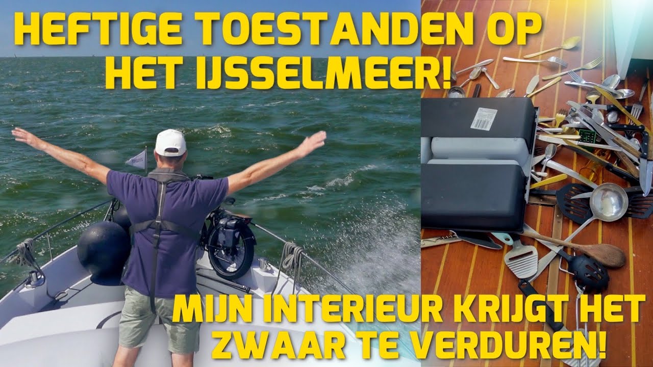 Kees en Theo door elkaar geschud op IJsselmeer