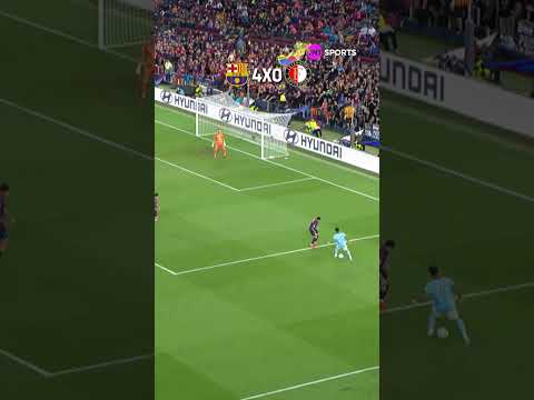 BARCELONA 5X1 FEYENOORD GOLS DA PARTIDA FASE DE LIGA RODADA 1 CHAMPIONS LEAGUE 2627 #shorts