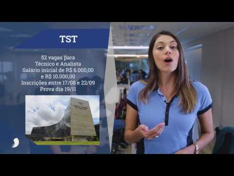 Boletim de Notícias - Concurso TST: saiu edital para técnico e analista