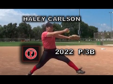 2022 Haley Carlson Pitcher and Third Base Softball Skills Video - Firecrackers Redmond