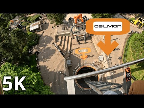 Oblivion POV 5K60 FPS // Alton Towers - Frontseat