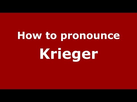 How to pronounce Krieger (Spanish/Argentina) - PronounceNames.com