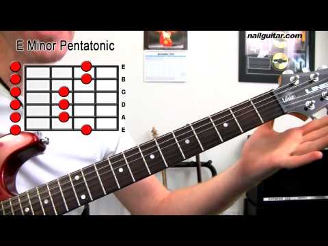 E Minor Pentatonic - Guitar Scale Lesson (Beginners First Step To Soloing)