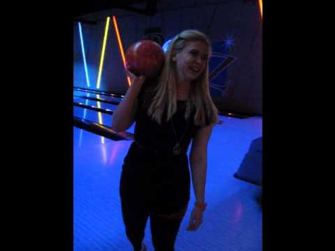 The blondes goes bowling