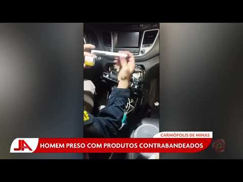 Carmópolis de Minas: Homem é preso com produtos contrabandeados