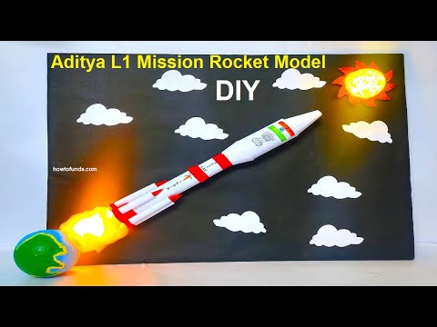 chandrayaan 3 working model 3D science project for exhibition diy rocket launching howtofunda