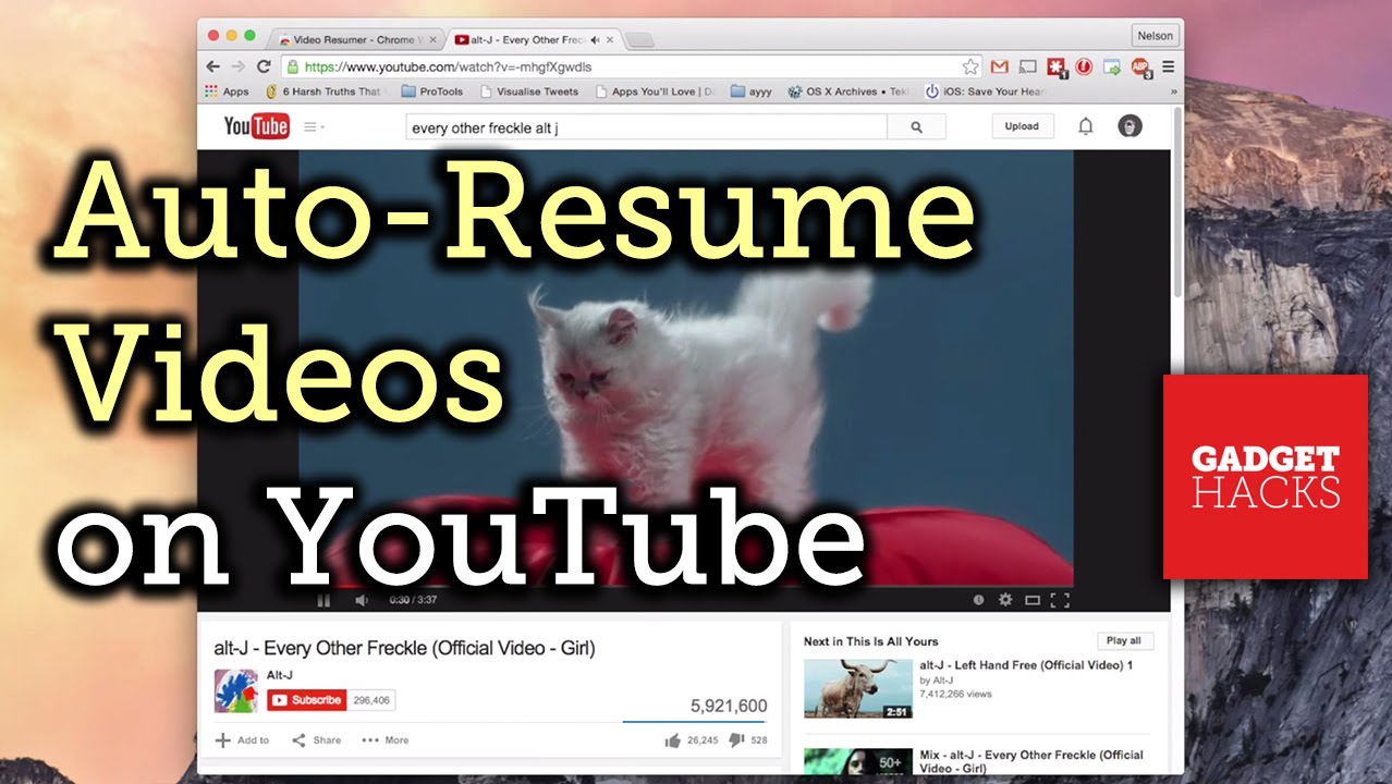 Automatically Resume YouTube Videos from Where You Last Left Off [How-To]