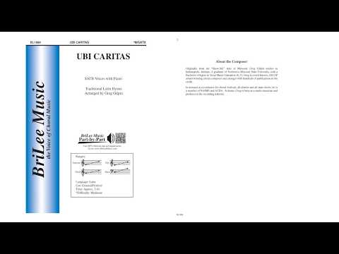 Ubi Caritas (BL1094) by Greg Gilpin