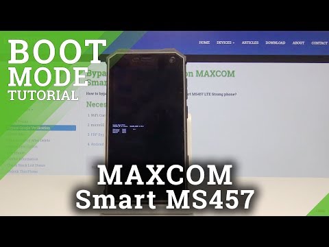 How to Enable Boot Mode in MAXCOM Smart MS457 Strong - Bootloader Mode