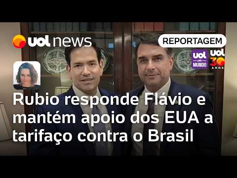 Marco Rubio responde Flávio Bolsonaro e mantém apoio dos EUA a tarifaço contra o Brasil | Sanches