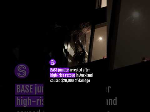 Thumbnail for BASE jumper arrested after high-rise rescue in Auckland caused $20,000 of damage | Stuff.co.nz
