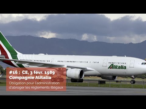 #16 : Arrêt Alitalia - CE, 3 février 1989