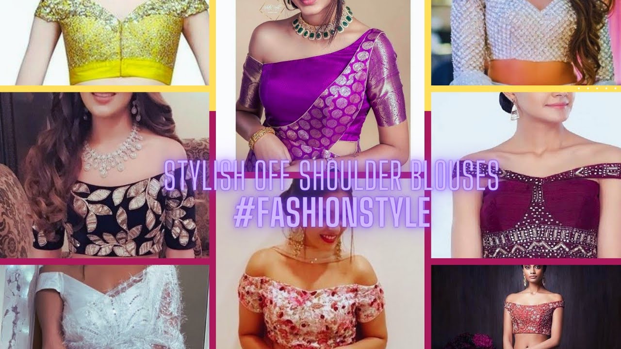 Watch video Stylish Off Shoulder Blouse Designs | Latest Off Shoulder Blouse Back Designs | #fashionstyle Now Stylish Off Shoulder Blouse Designs | Latest Off Shoulder Blouse Back Designs | #fashionstyle