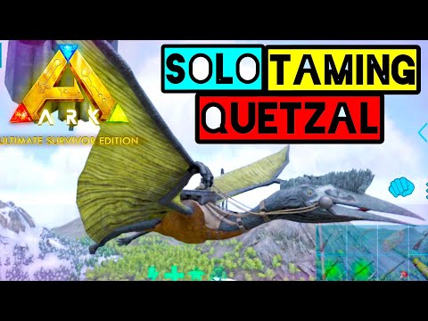 How to Tame a Quetzal Solo Ark Mobile | Ark : Ultimate Mobile Edition