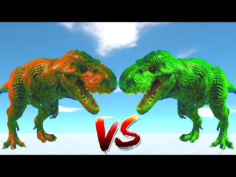 Dinosaur T-rex vs ALL Carnivore Dinosaurs - ARBS