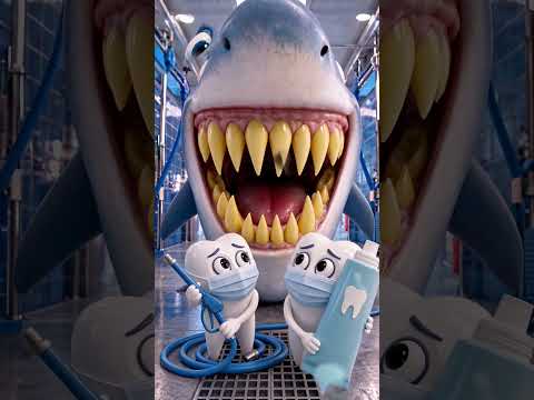 🦈🪥 Fun Hygiene Routine! Brush Teeth & Get Ready! #kids