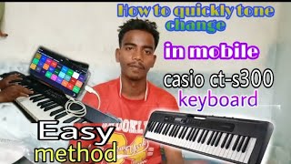 Video thumbnail for how to quickly tone change in casio ct-s300# connect with  mobile phone. by JTR Soura official