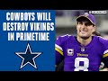 Vikings vs. Cowboys Preview - Gambling Advice, Picks for Week 10 Matchup | CBS Sports HQ