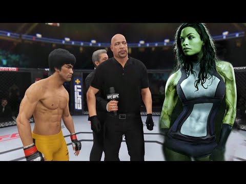 UFC4 | Bruce Lee vs She Hulk (EA Sports UFC 4)
