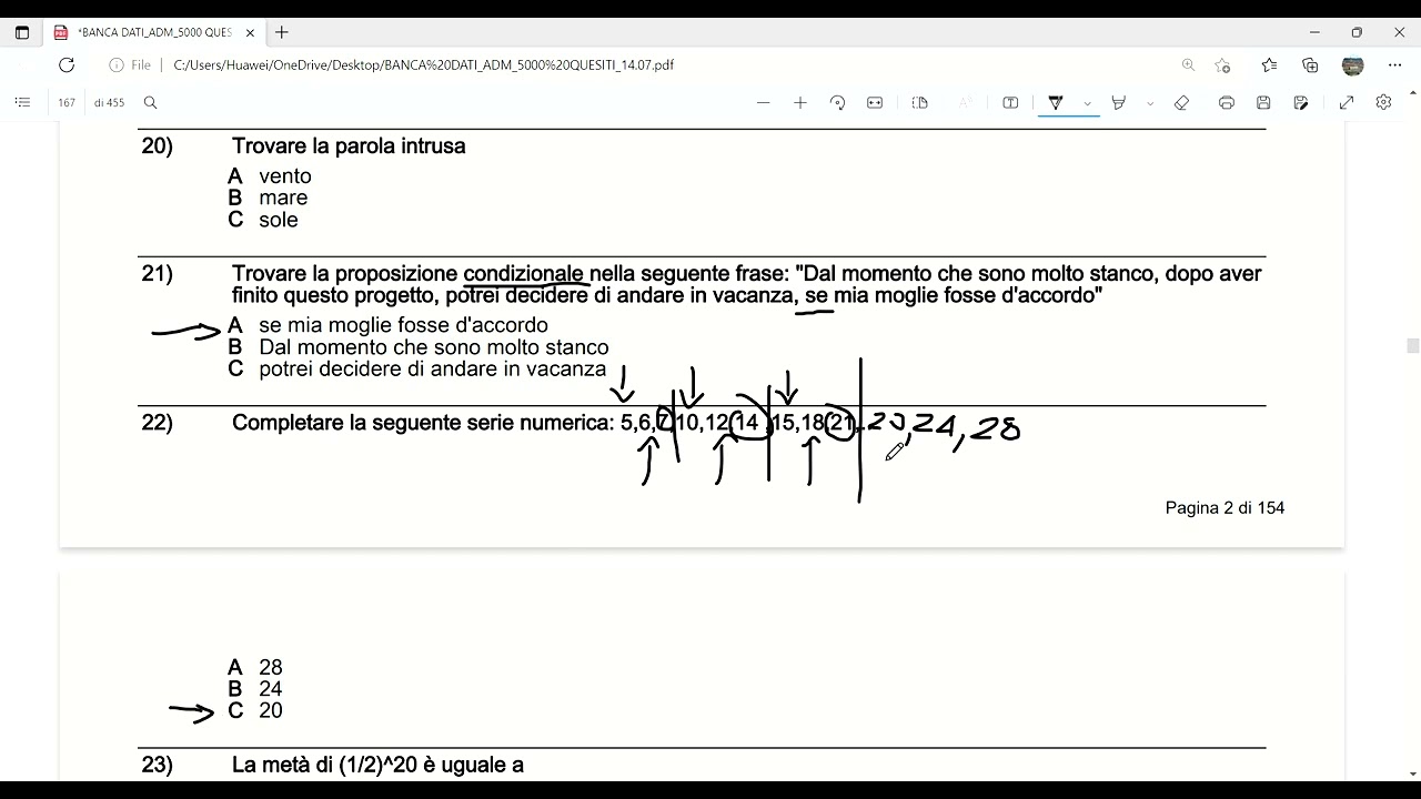 Banca dati Agenzia delle Dogane - Quiz di logica